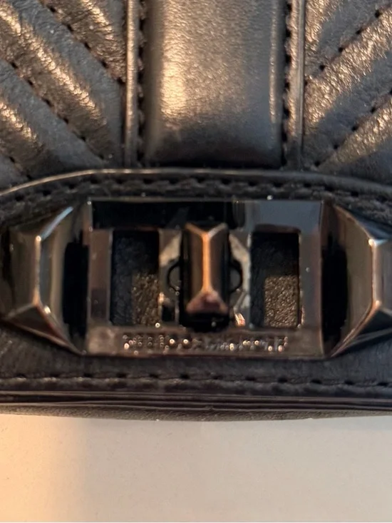 Rebecca Minkoff Black Quilted Leather Crossbody Bag - Picture 8 of 8